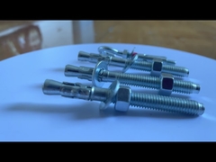 M6 炭素鋼 1/4 インチ亜鉛メッキウェッジアンカー耐食性